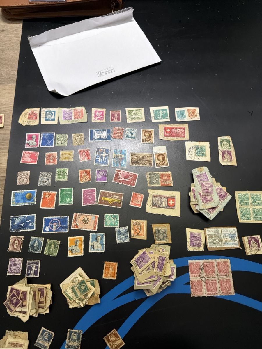 Alle Briefmarken: Alte Briefmarken – Gebraucht aus Winterthur von Baggio2 3