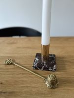 Edler Kerzenständer Marmor & Messing, neuwertig!