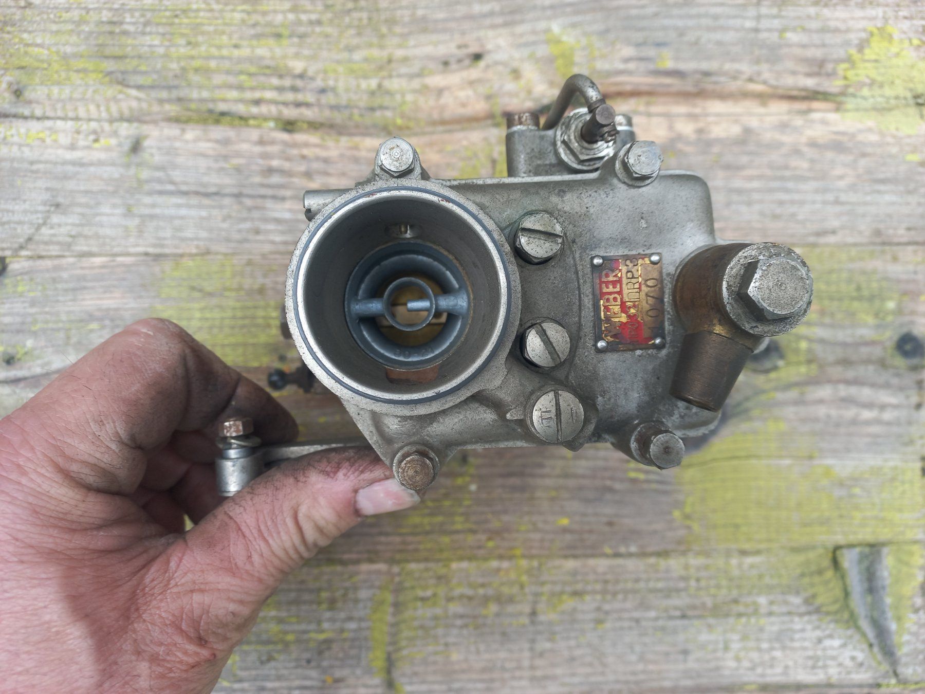 Tutti pezzi di ricambio auto: rarer Oldtimer Messing / Bronze Vergaser WEBER Tipo 32 DRP 3 – Usato da Dulliken venduto da Dullikenlerchclassic 5