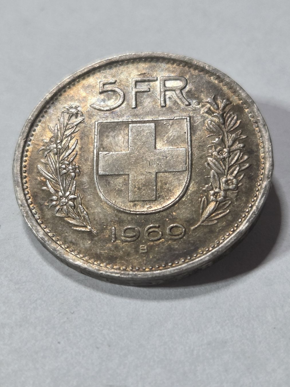 Alle Münzen: 5 francs suisse 1969 en argent – Gebraucht aus Neuchâtel von pasprie 1