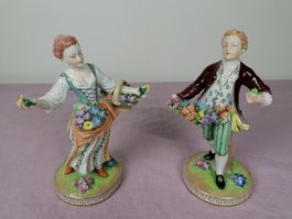 2 antike Porzellanfiguren Dresden Manufaktur