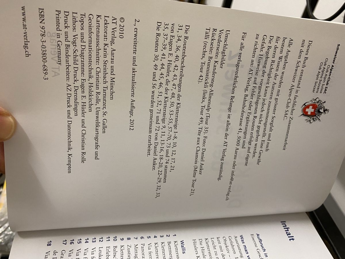 Libri: Die Klettersteige der Schweiz – Usato da Fehraltorf venduto da Marian4 1