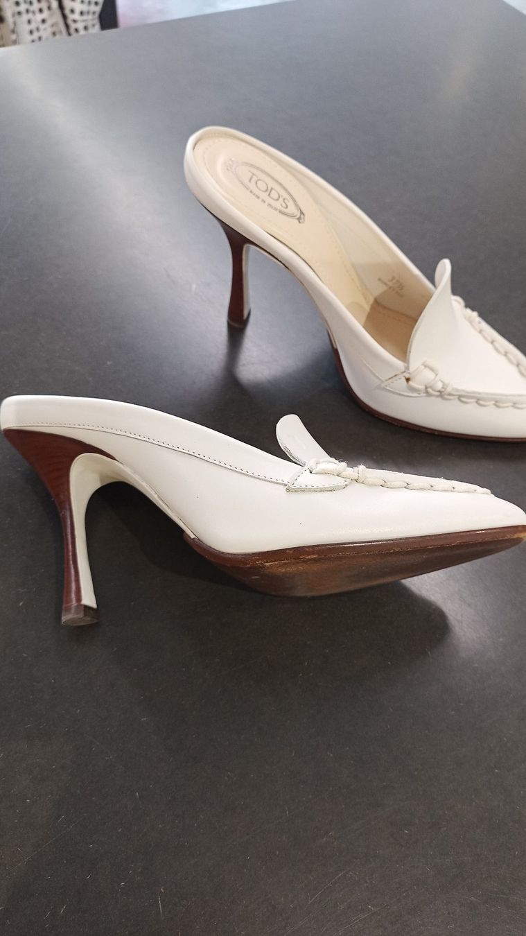 Tod'S Damenschuhe: Tod's hoher Pumps, cremefarben, Grösse 37.5 – Gebraucht aus Altishausen von Tschipfo 2
