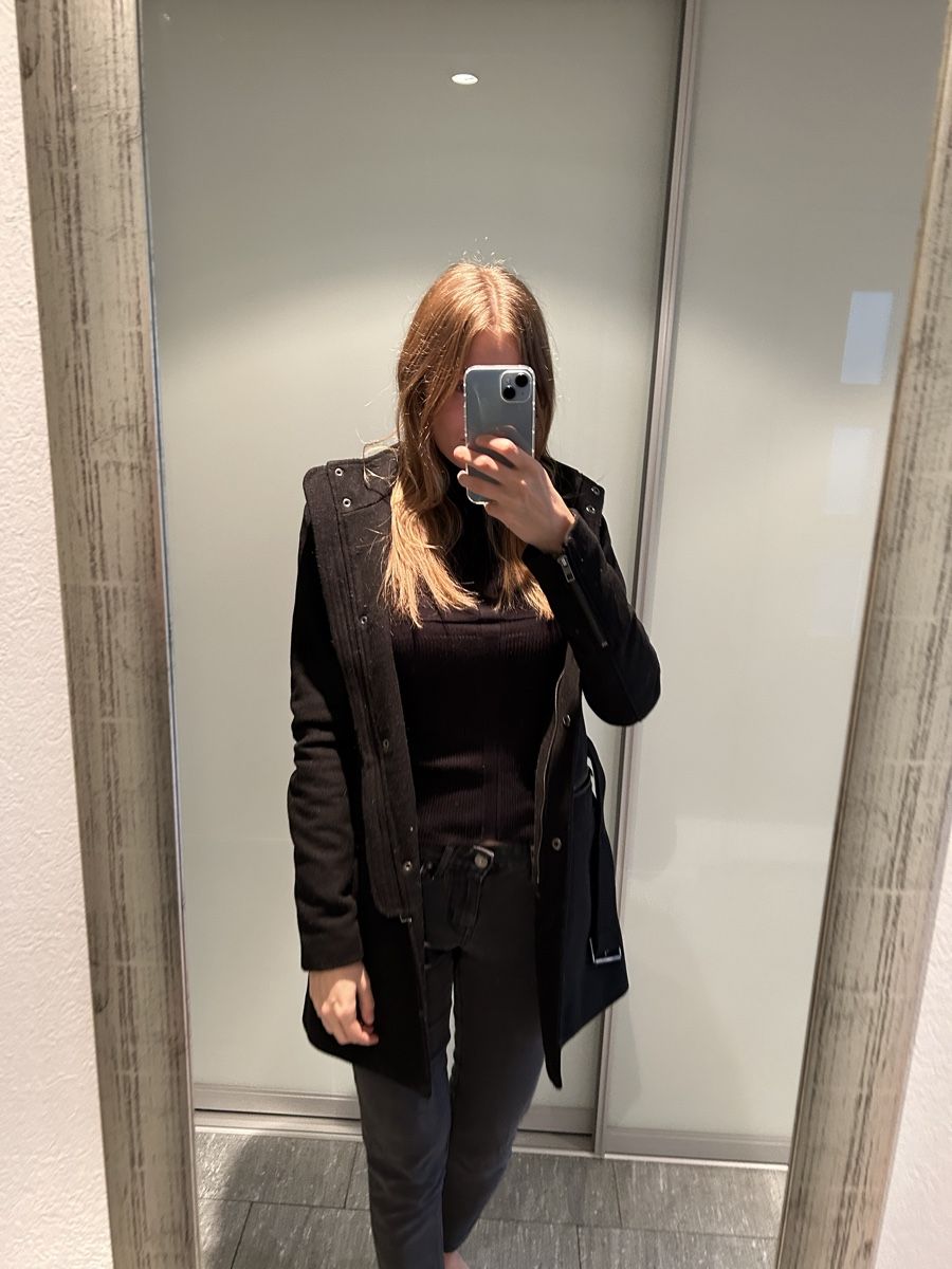 Only Cappotti: schwarzer Wollmantel Only – Nuovo (secondo la descrizione) da Zürich venduto da Shoppingqueen98 1