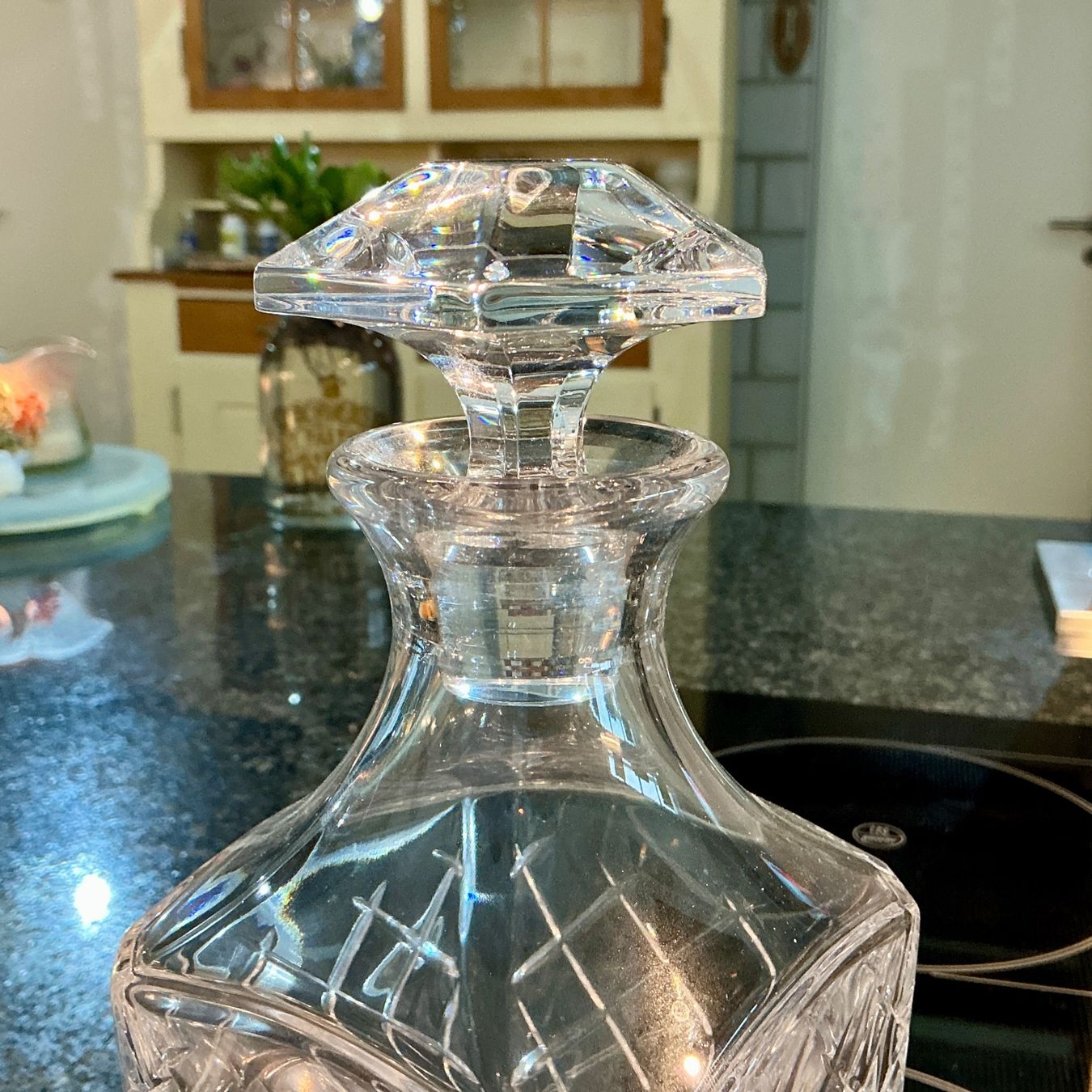 Karaffen: BOHEMIA VINTAGE MASSIVE B,EIKRISTALL KARAFFE, 1886 GR – Gebraucht aus Biglen von Limarkt 4