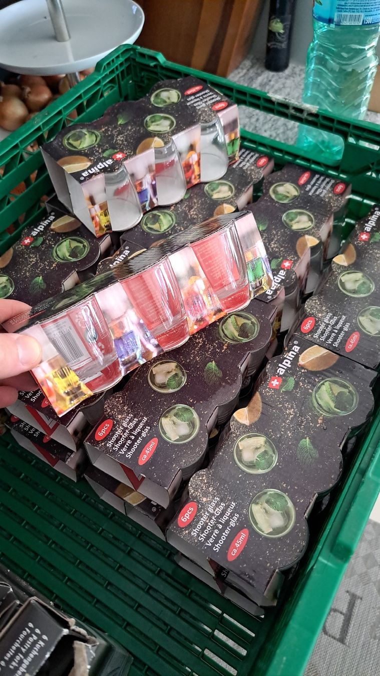 Bicchieri: 108 stk Shot Gläser NEUE – Nuovo e nell'imballaggio originale da Märstetten venduto da Antoo92