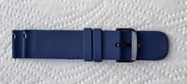 Uhrenarmband Silikon Dunkelblau mit Schnellverschluss neu
