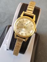 J. ANGERER Handaufzug Swiss Made Vergoldet Elegante Damenuhr