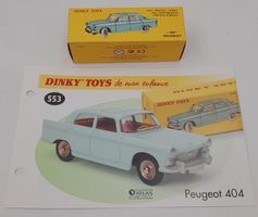 Dinky Toys 553 Peugeot 404 Berline Bleu Clair 1/43