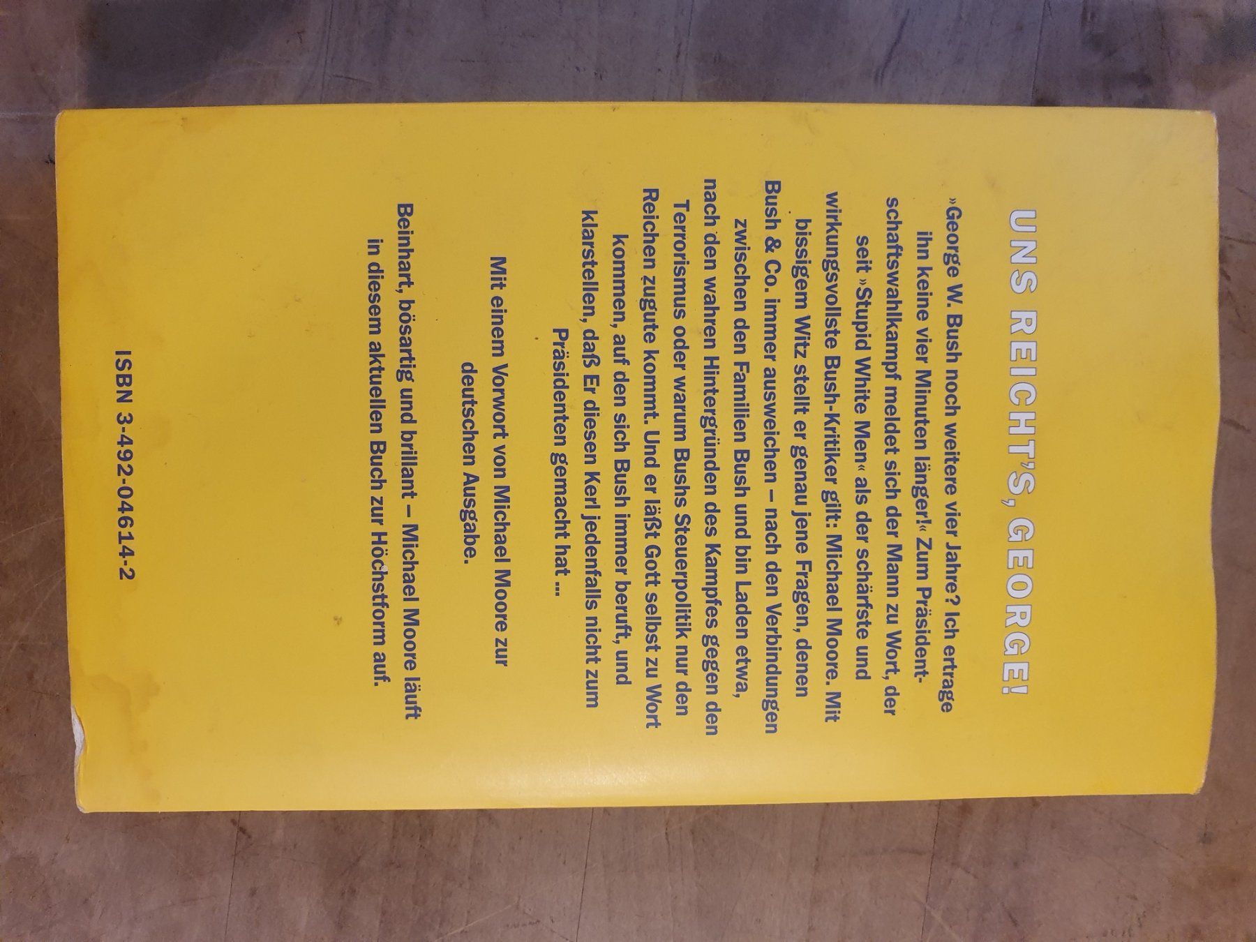 Libri: Volle Deckung Mr. Bush Michael Moore Piper – Usato da Zürich venduto da loosebone 1