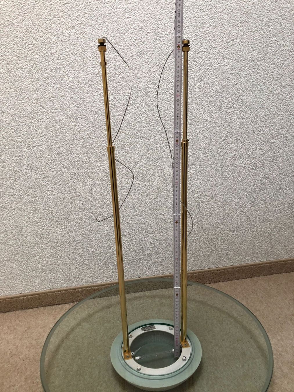 Lampadari & plafoniere: Schöne Deckenlampe aus Glas mit goldfarbenen Details – Usato da Affoltern am Albis venduto da mch_l8m6 6