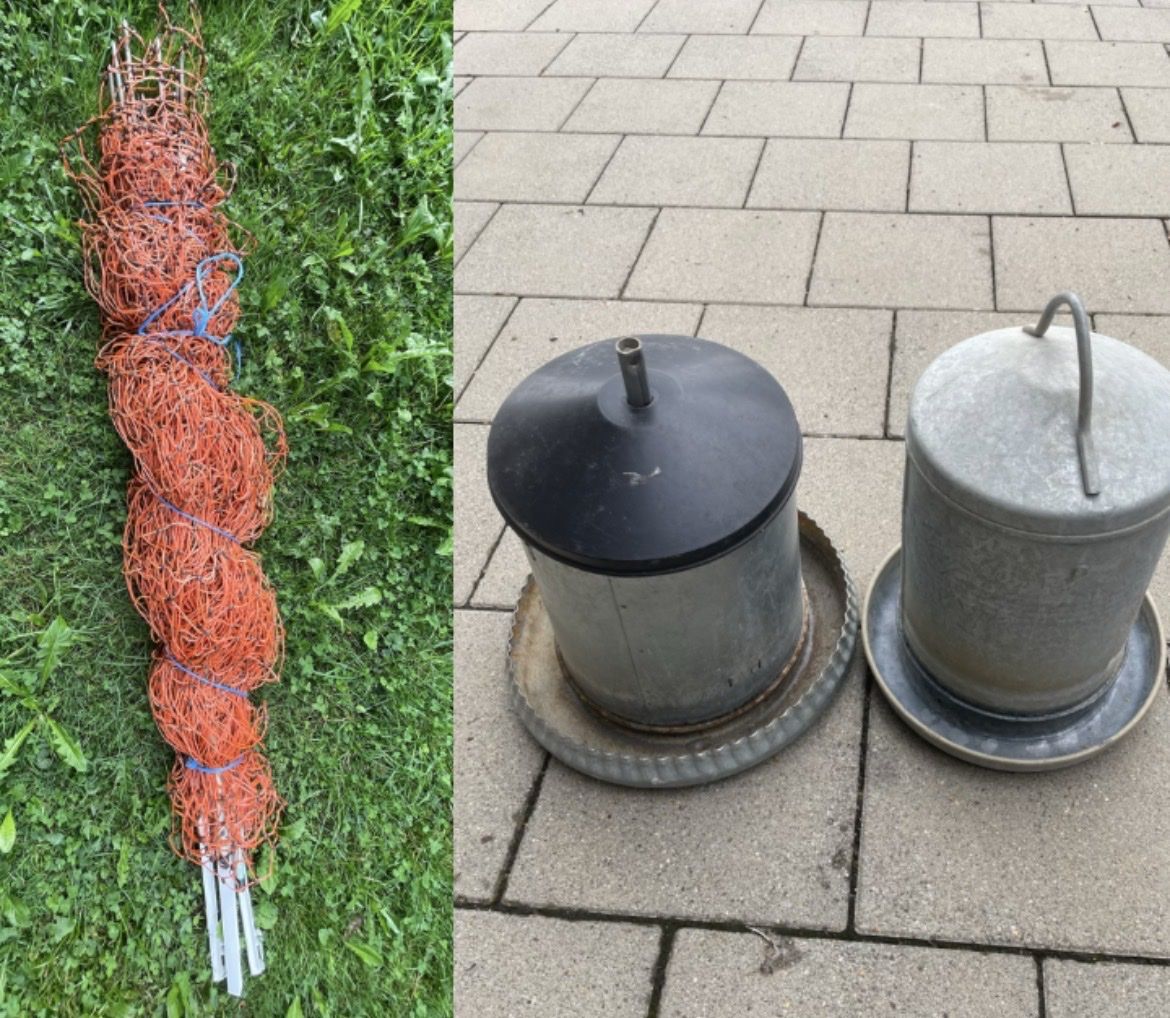 Zäune: Zaun+Körner/Wasser Spender Hühner – Gebraucht aus Hinteregg von DABA03