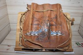 Lederbeutel mit Spanischen Tänzern 32 x 36 cm