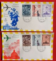 VATIKAN POSTA AEREA FLUGPOST SATZ FDC 1967