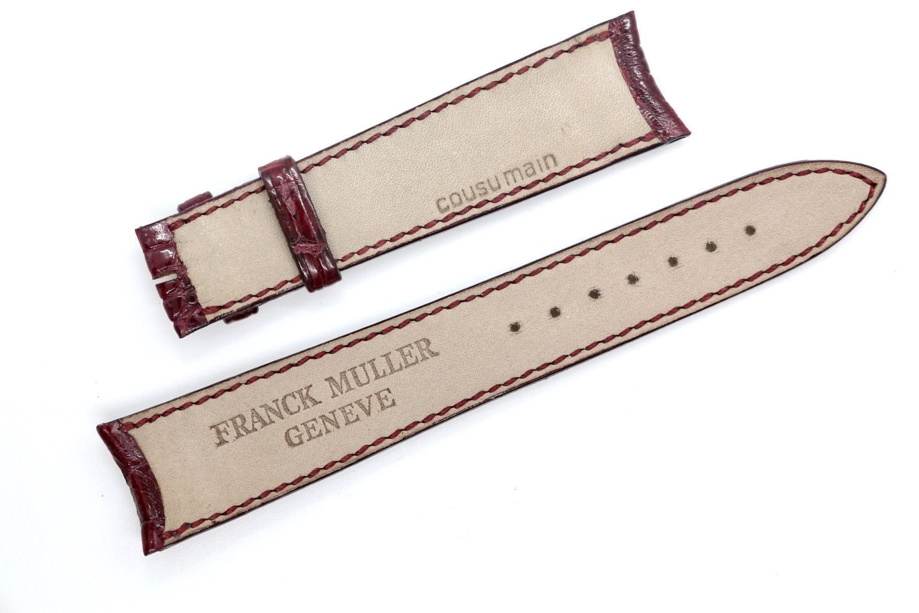 Franck Muller Orologi: Franck Müller Lederband 19mm – Nuovo (secondo la descrizione) da Reinach BL venduto da Han-Numismatik 1