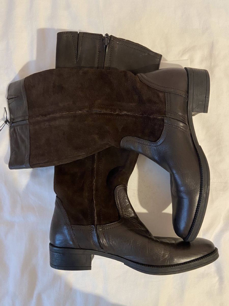 Geox Damenschuhe: Bottes marron Geox en cuir et daim véritable – Gebraucht aus Chêne-Bougeries von sor_9rzp 7