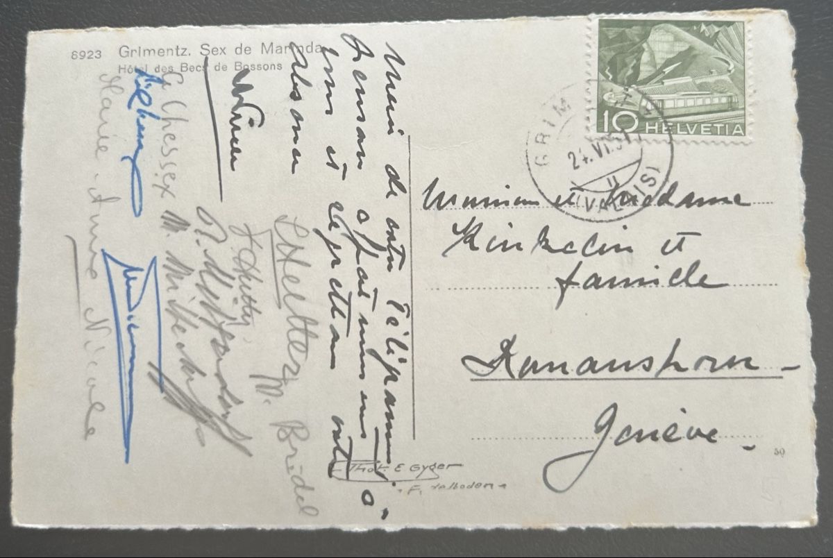 Cartoline postali: AK Grimentz – Usato da Horw venduto da Tellbub 1