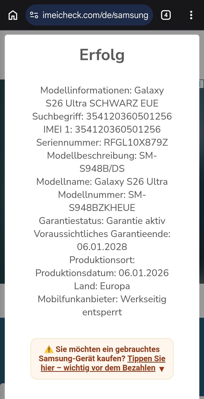 Samsung Telefoni cellulari / Smartphones: Samsung Galaxy S26 Ultra 1TB – Nuovo (secondo la descrizione) da Basel venduto da Nora2020 6