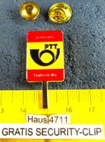 POSTAUTO SCHWEIZ HALTESTELLE-TAFEL PIN GEPRÄGT mit SECURITY-