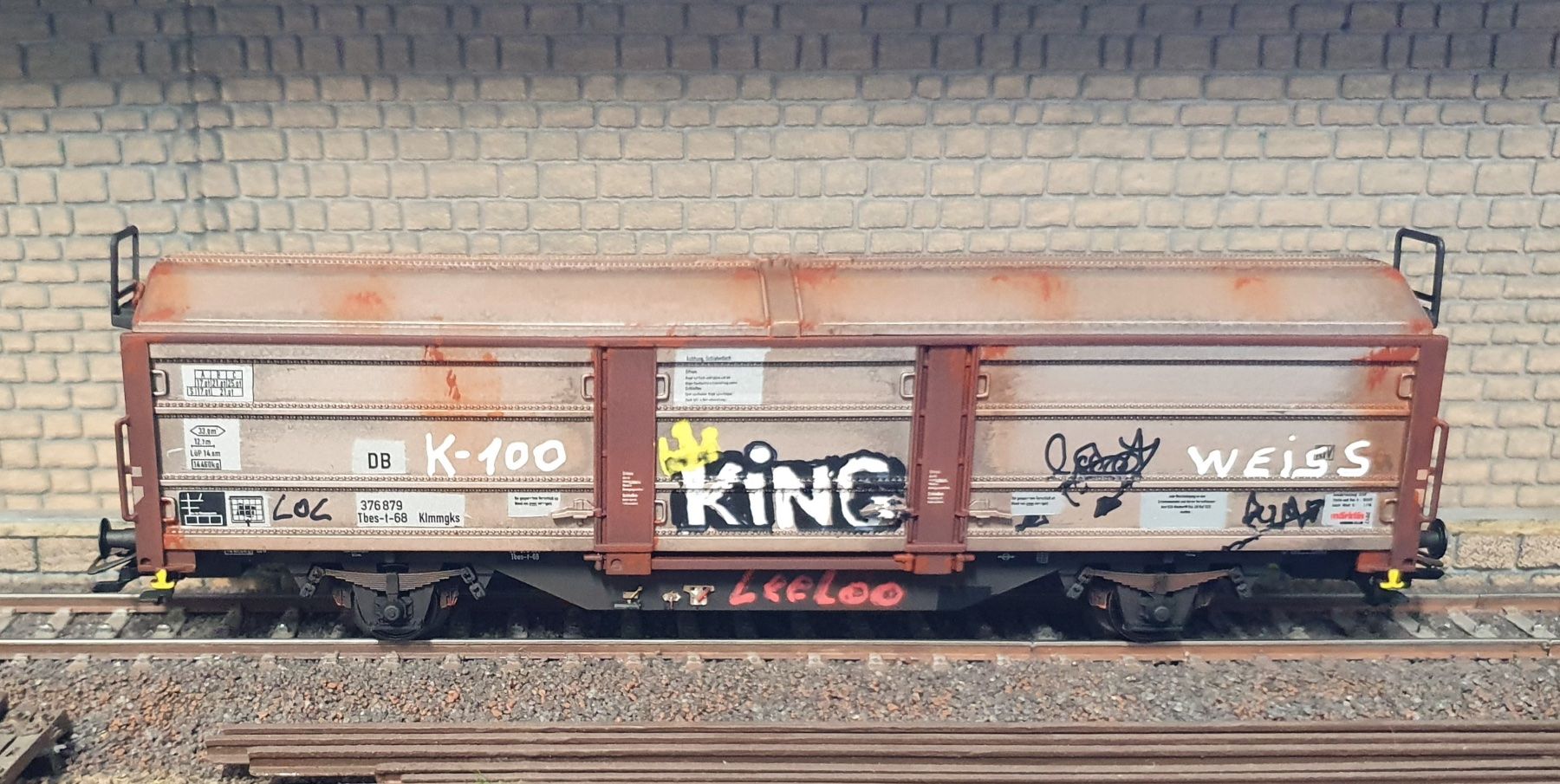 Märklin Modelleisenbahnen: WAGON TBES, DB, MARKLIN, PATINE + GRAFFITIS – Gebraucht aus Loveresse von FIFILOULOU 2