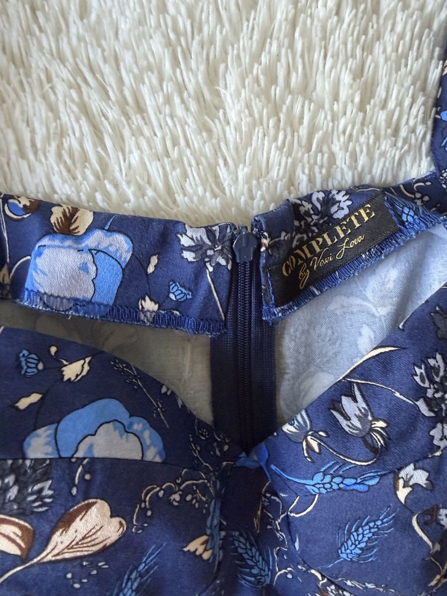 Vestiti: Kleid, blau, Blumenmuster, XS – Nuovo (secondo la descrizione) da Bern venduto da mar_57gd 2