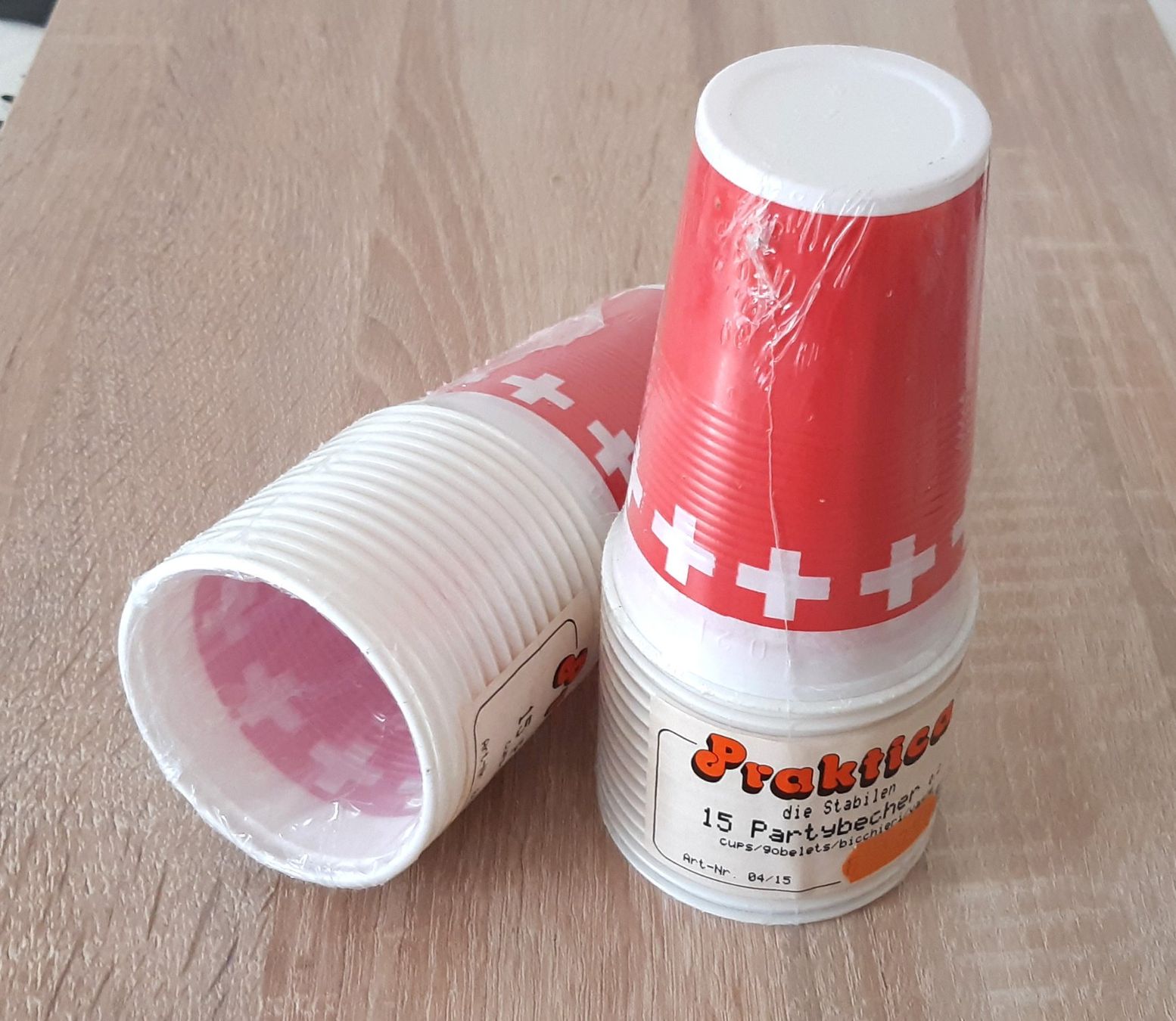 Gläser: Becher 1. August - Gobelets 1er août – Neu und originalverpackt aus Savagnier von Marderuth