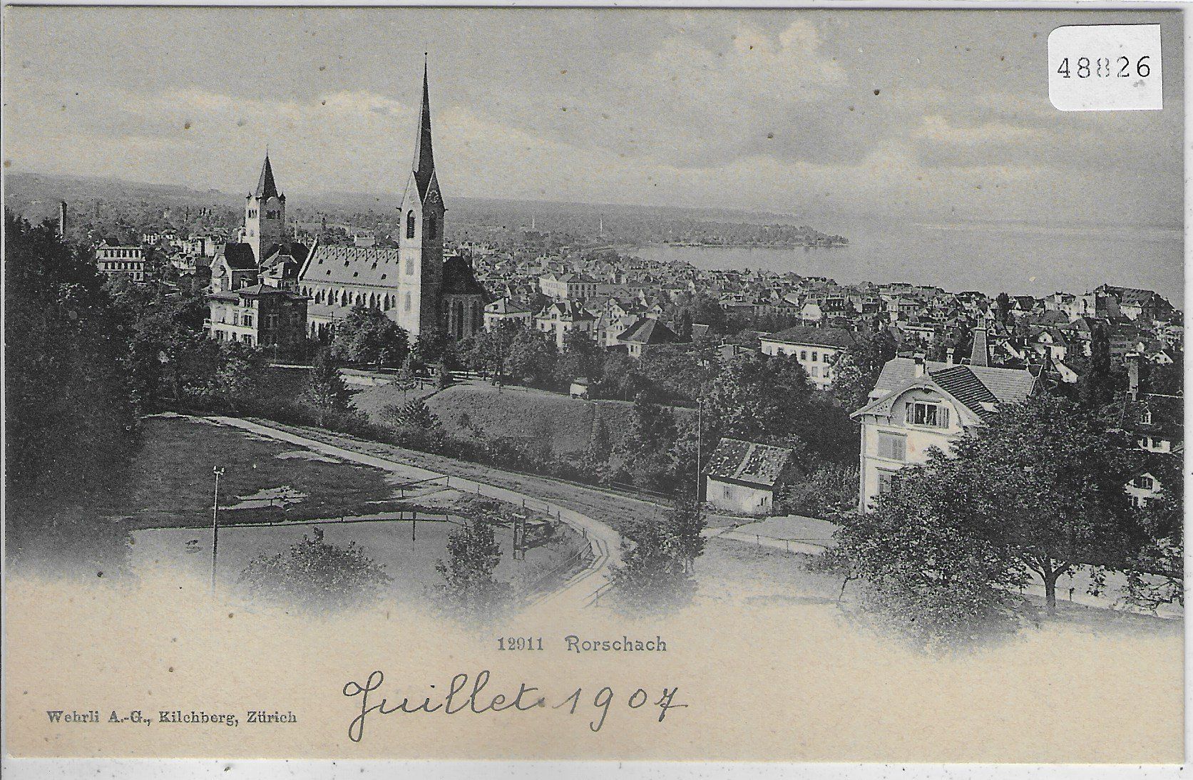 Cartes postales: Rorschach - Generalansicht – D'occasion à Ettingen par Kartenplanet