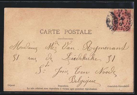 Cartes postales: Frauenfiguren sitzen auf einer Notenzeil – D'occasion à Berlin par bartko-reher 1