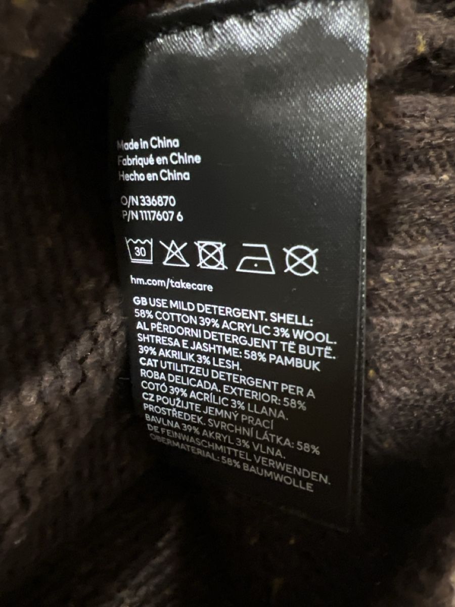 H&M Maglioni & Felpe: Neu: Kinder Woll-Strickpullover Gr 110/116 braun – Nuovo e nell'imballaggio originale da Oensingen venduto da katepe 2