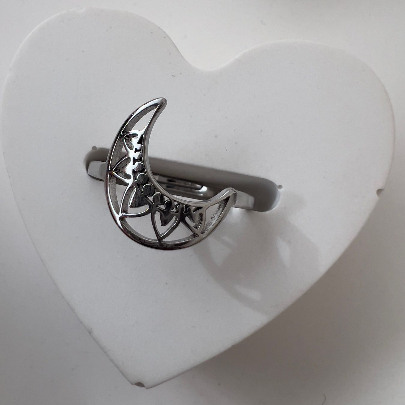 Anelli: Bague Lune - Mund Edelstahlring – Nuovo (secondo la descrizione) da Pully venduto da sunaddict 1