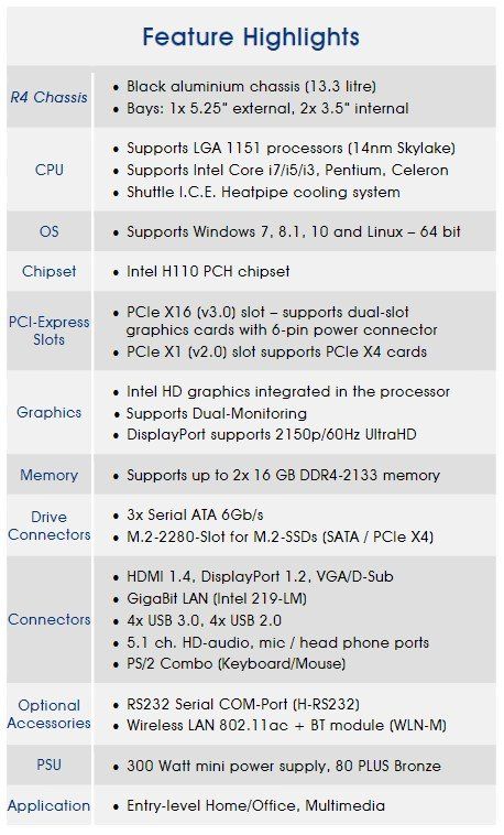 PC: Shuttle XPC Cube Barebone SH110 mit 256GB / 8.0TB Speicher – Usato da St. Gallen venduto da It-Support9000 3