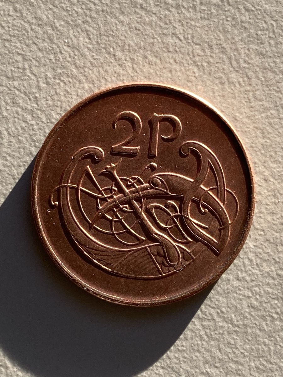 Alle Münzen: Irlande - 2 pence - 1990 – Gebraucht aus Payerne von Mike1682