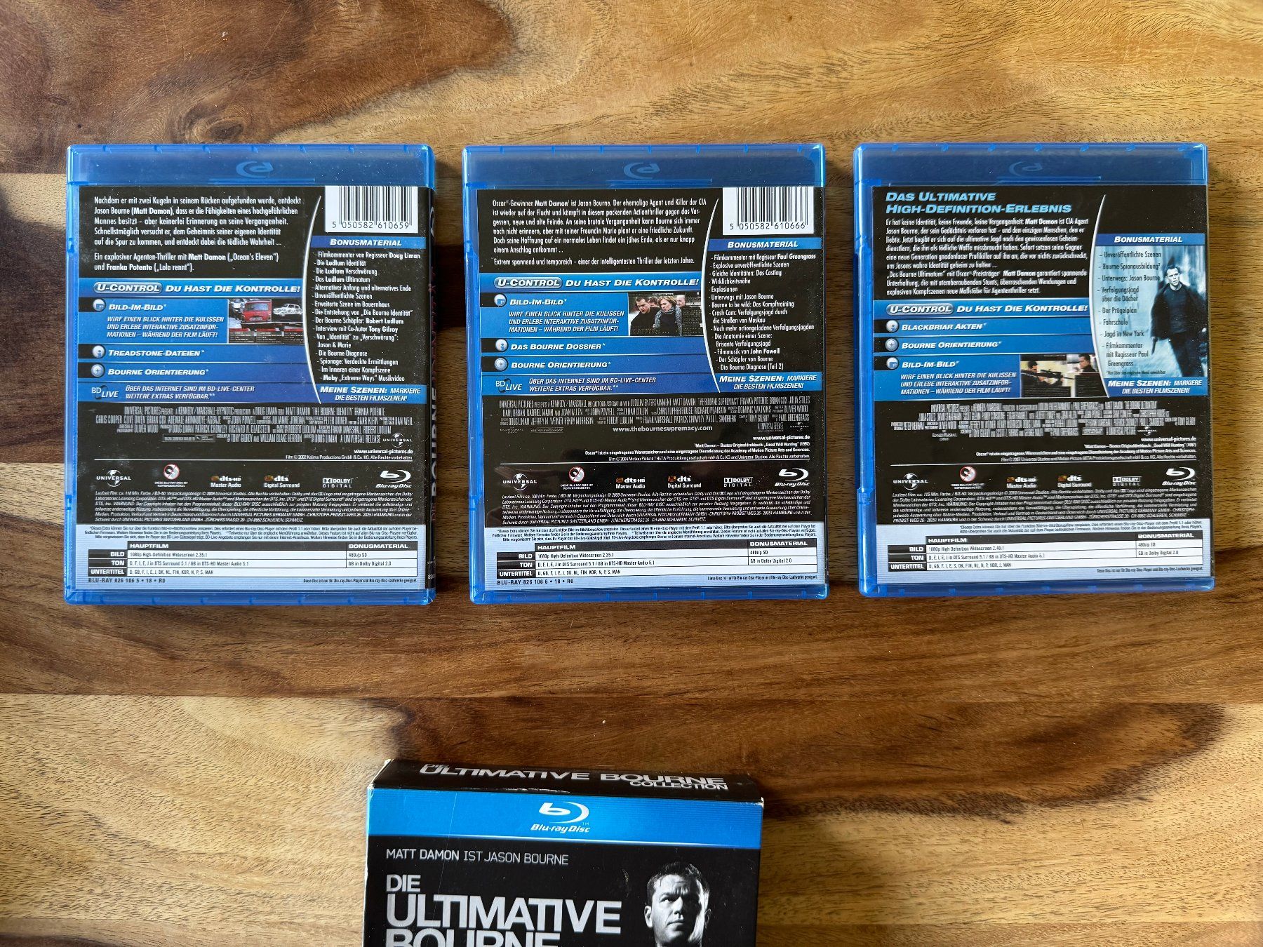 Tutti i DVDs: Die ultimative Bourne Collection Blu-ray 3-Disc Edition – Usato da Winterthur venduto da CaesarCyrill 1
