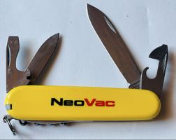 Victorinox-Sackmesser, gelb,NeoVac-Werbung drauf, 6 Klingen