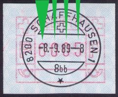 ATM 7xb_ZIFFERNMISCHTYP 2_Vollstempel 8.9.89 Schaffhausen 1!