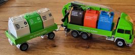 Siku LKW mit Kran und Anhänger neu