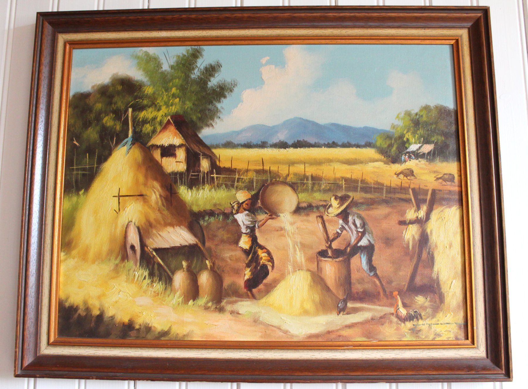 Gemälde: ÖLGEMÄLDE aus Philippinen  55 x 70 cm – Gebraucht aus Rebstein von QuasarVincent