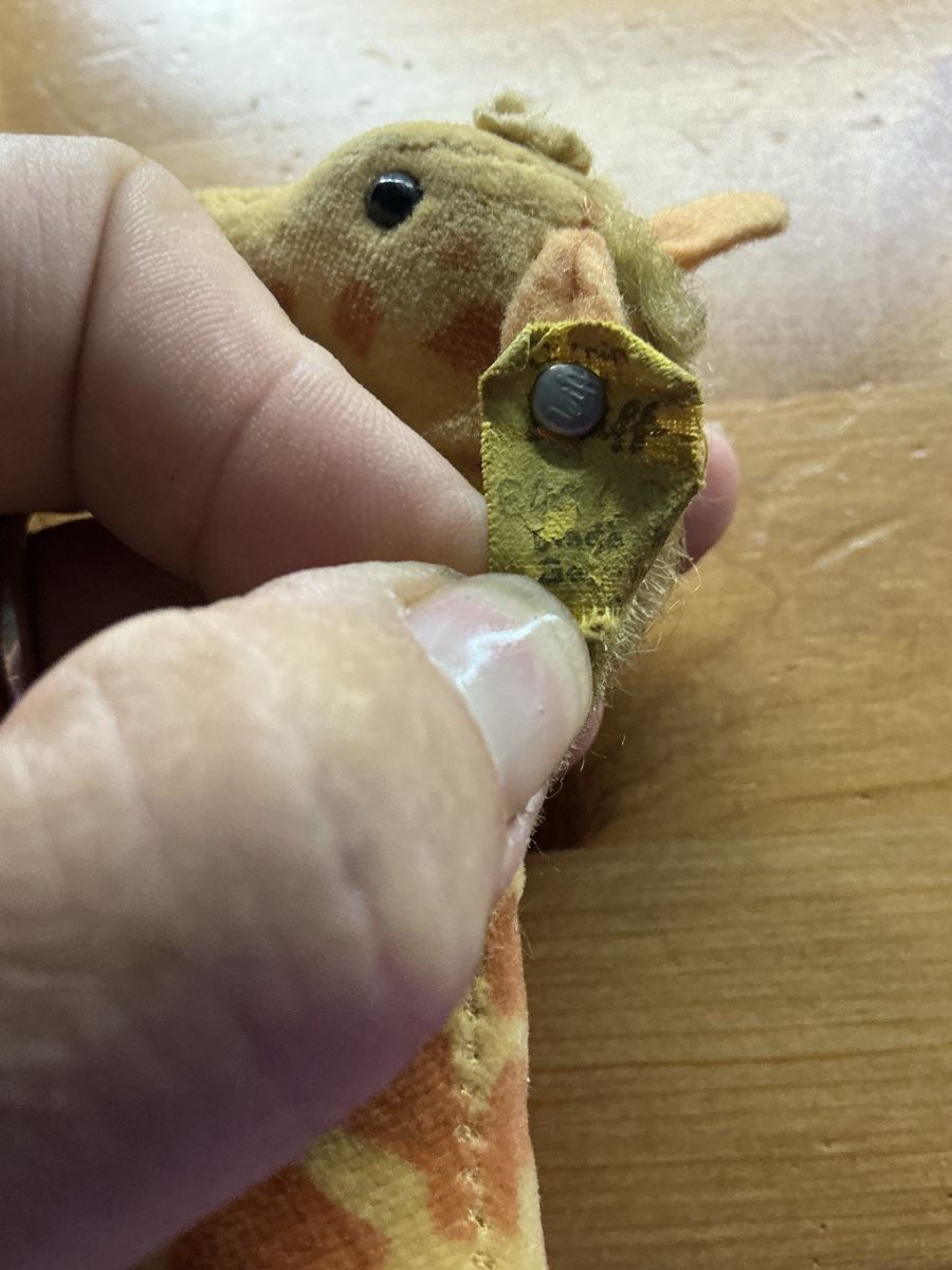 Steiff Giocattoli: Steiff Giraffe Nr 6414 – Usato da Basel venduto da Ajscha7o1 4