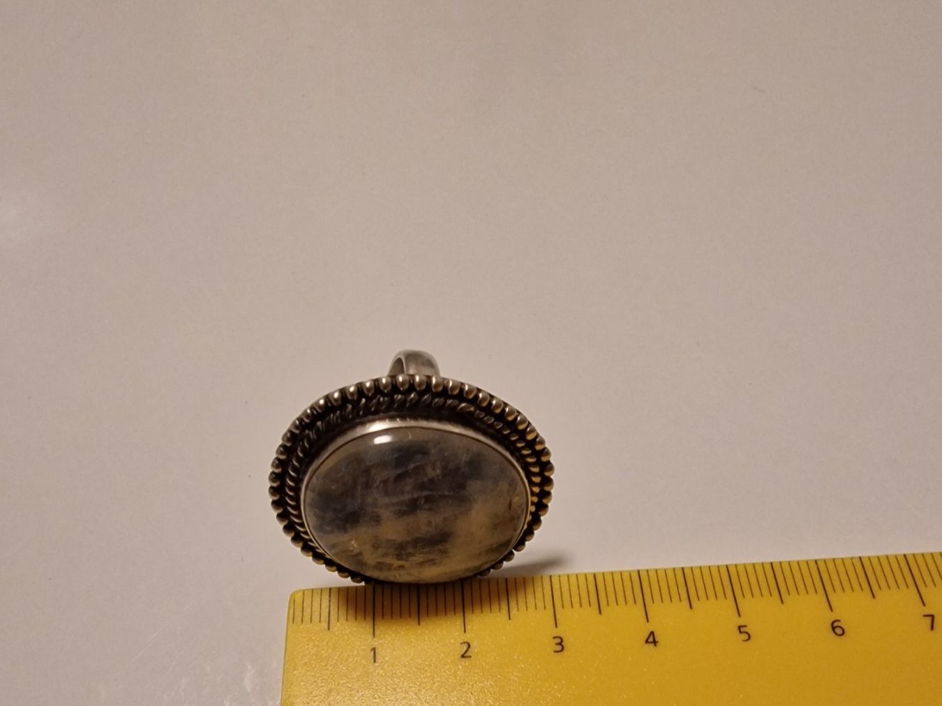 Anelli: Silberring mit grossem Mondstein – Usato da Baar venduto da romesds88 4