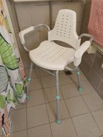 Chaise de douche avec accoudoirs, hauteur réglable