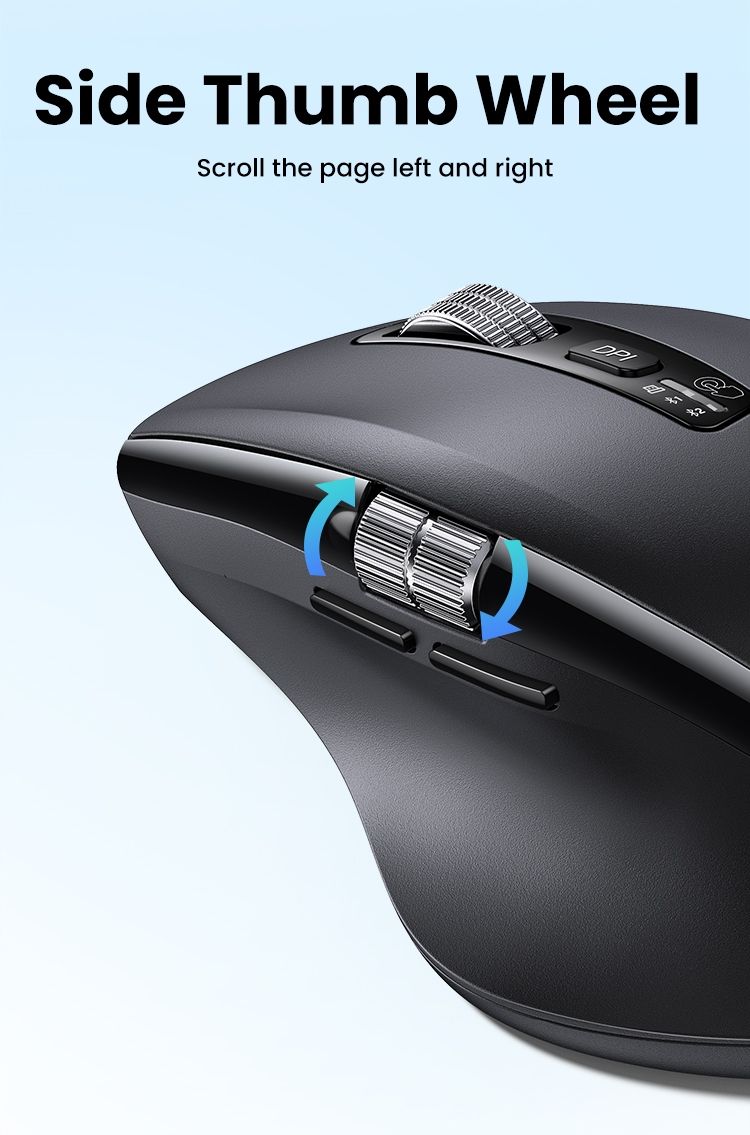 Mouse: UGREEN Bluetooth Maus Hyper-fast Scroll 5000DPI, Dual Mode – Nuovo e nell'imballaggio originale da Romanshorn venduto da pfimex 3
