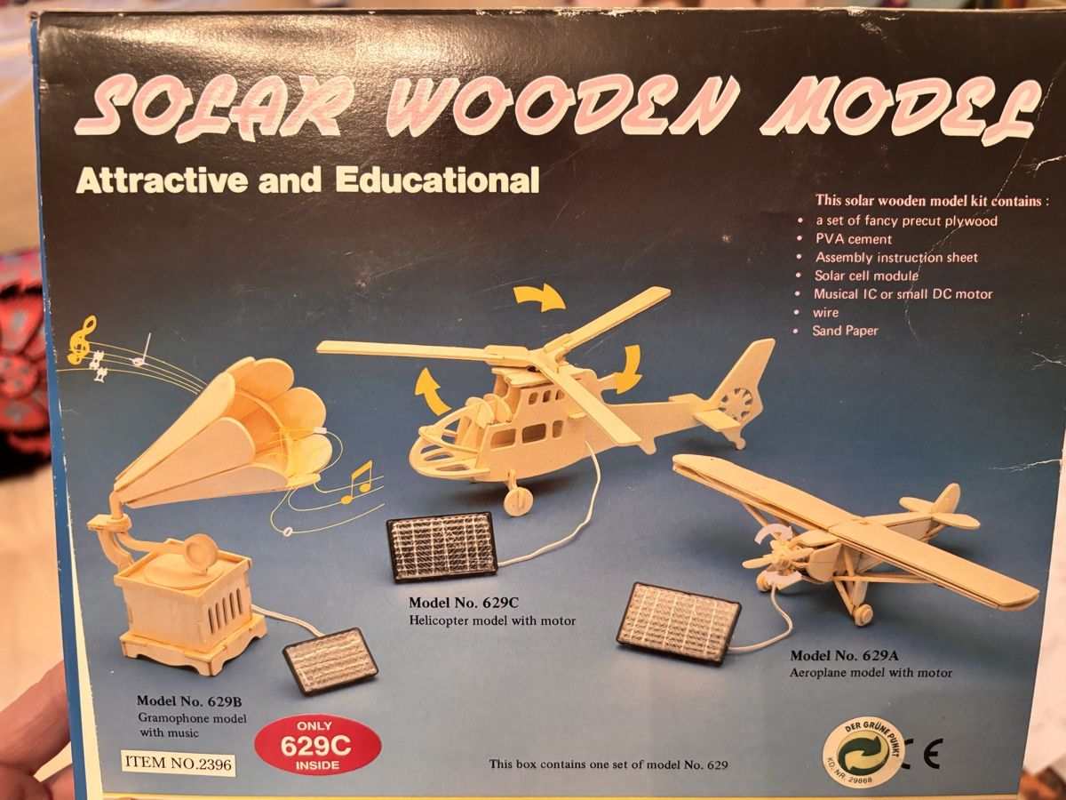 Kit di modellismo & Modellini statici: Solar wooden model, Helikopter – Usato da Zürich venduto da gucks