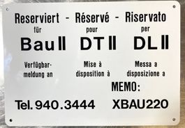SBB - Schild dreisprachig
