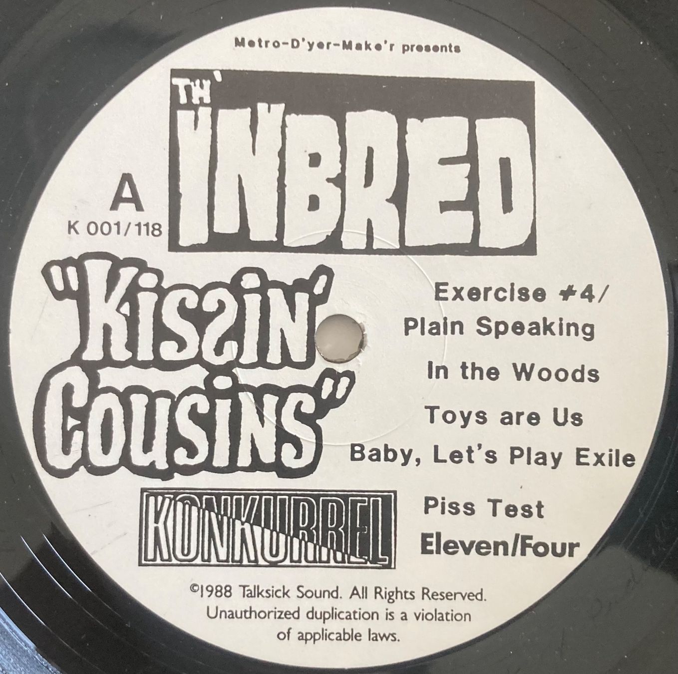 Schallplatten: TH'INBRED - KISSIN' COUSINS – Gebraucht aus Poliez-Pittet von Newtown-Records 3
