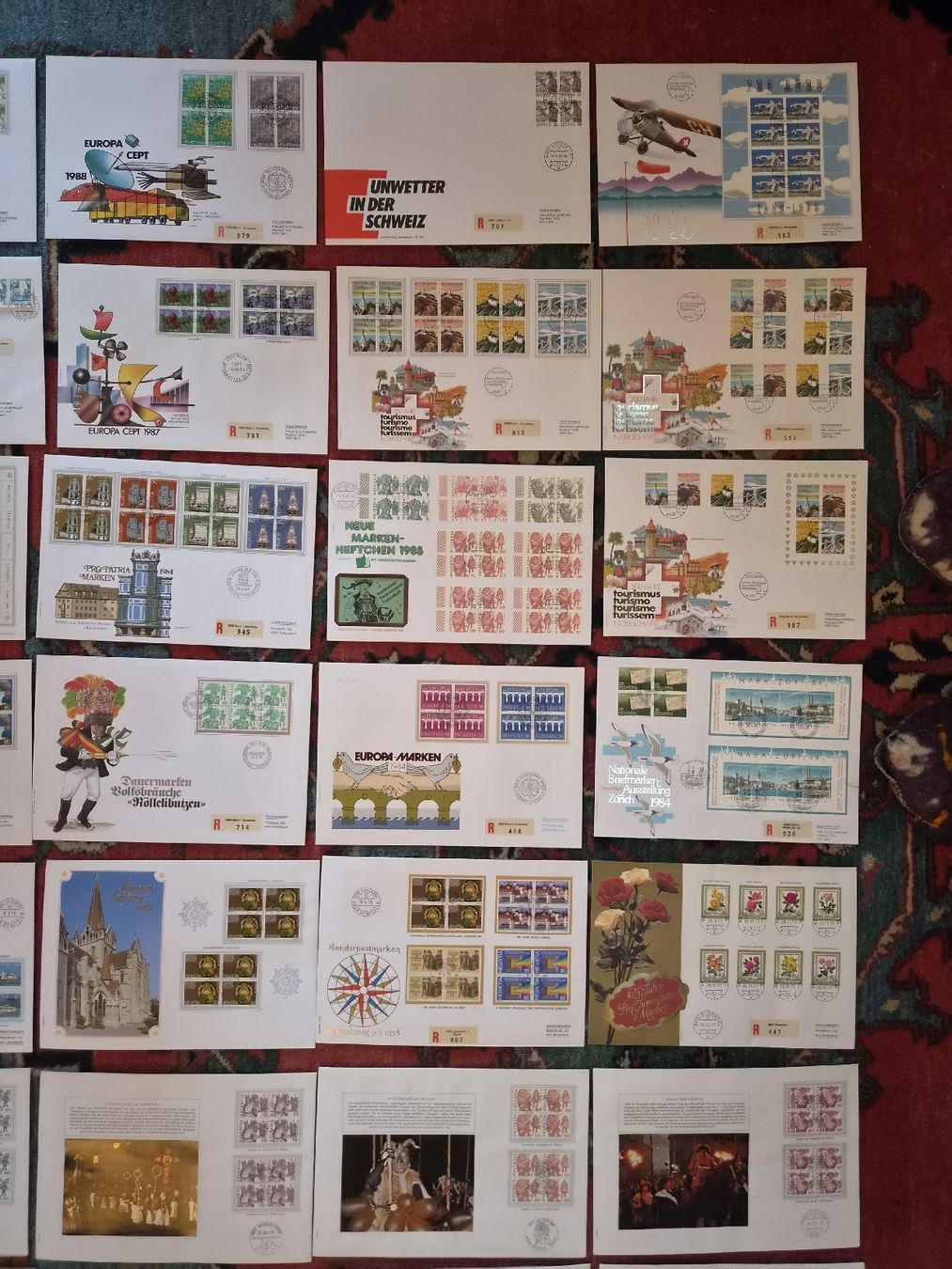 Alle Briefmarken: 51 groß Briefe und Spetziale  – Gebraucht aus Moosseedorf von wau69 2
