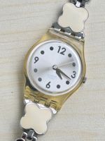 Swatch Damenuhr mit Schmuckarmband gebraucht