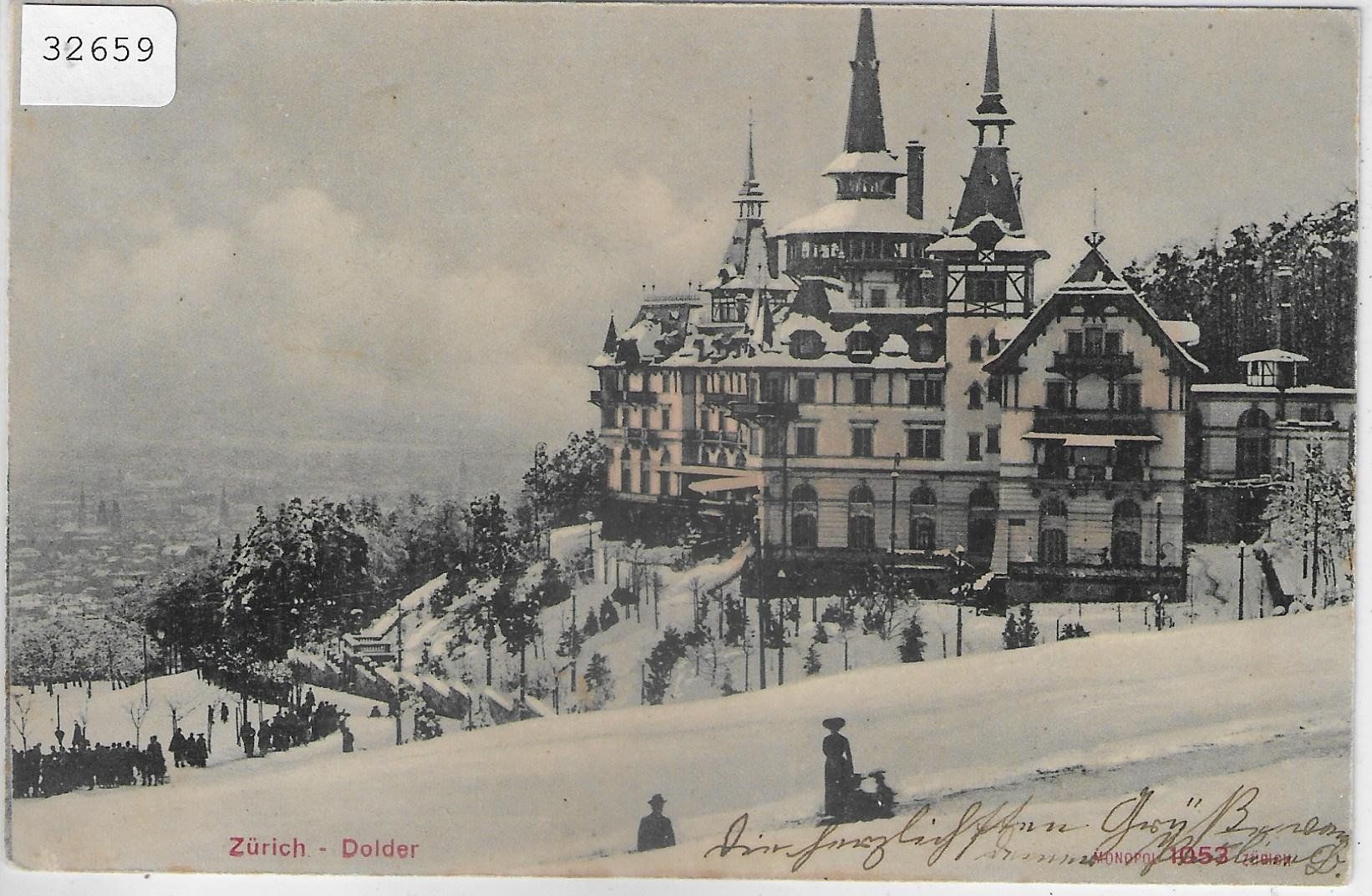 Cartoline postali: Zürich - Waldhaus Dolder im Winter – Usato da Ettingen venduto da Kartenplanet