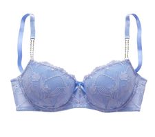Lascana Wäscheset neu hellblau strass BH String Panty 85B 40