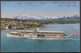 Zürichsee Dampfer  Stadt Zürich  1927