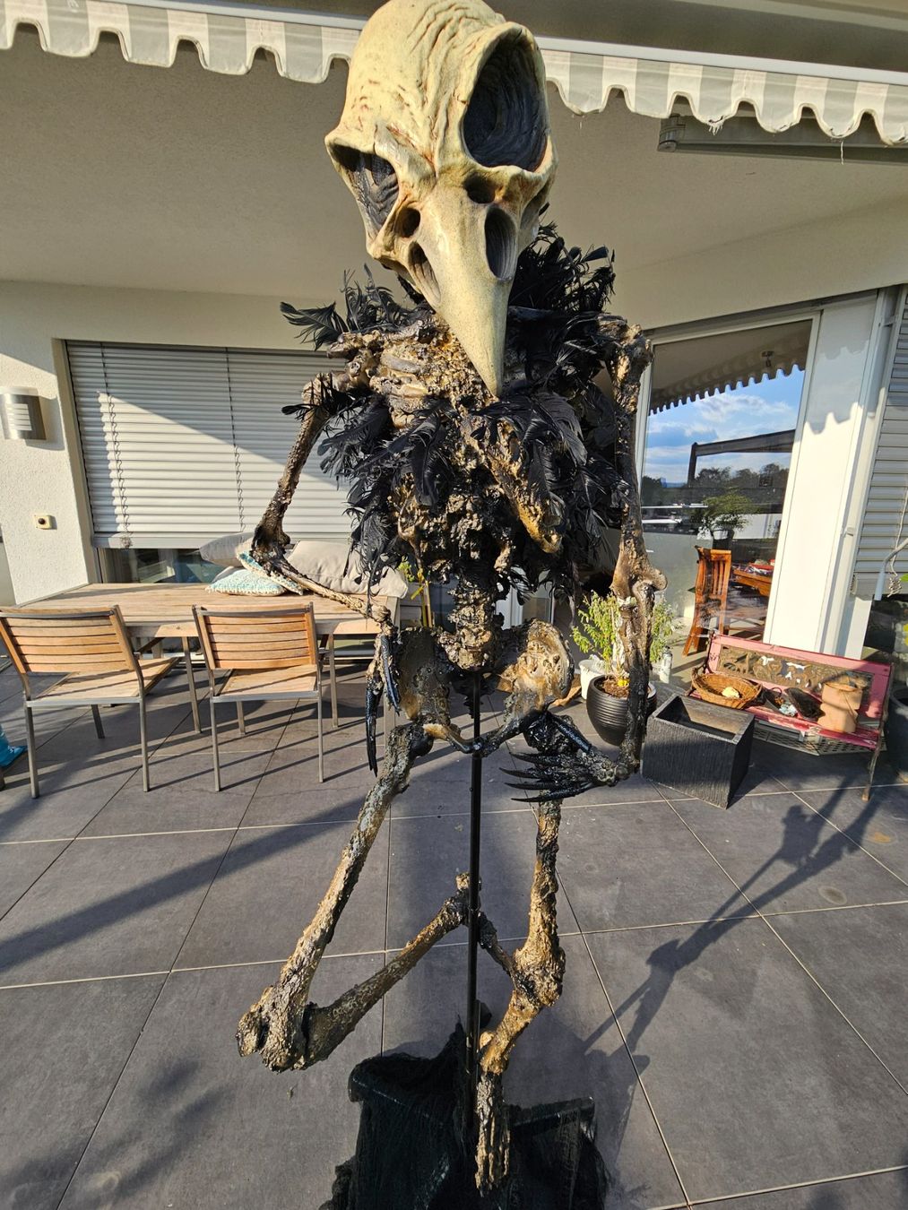 Tutte le decorazioni: HALLOWEN / HORROR RABEN SKELETT – Nuovo (secondo la descrizione) da Root venduto da LifestyleAccessoires 1